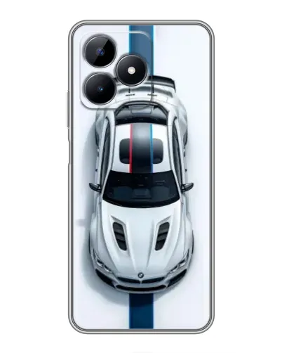 Чехол для Realme Note 50 с картинкой «Вид сверху — BMW M»