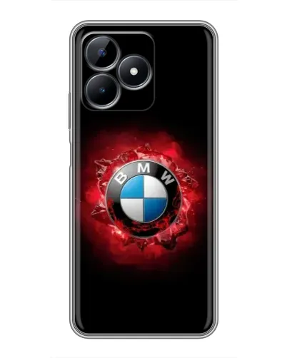 Чехол для Realme Note 50 с картинкой «Логотип BMW — вспышка»
