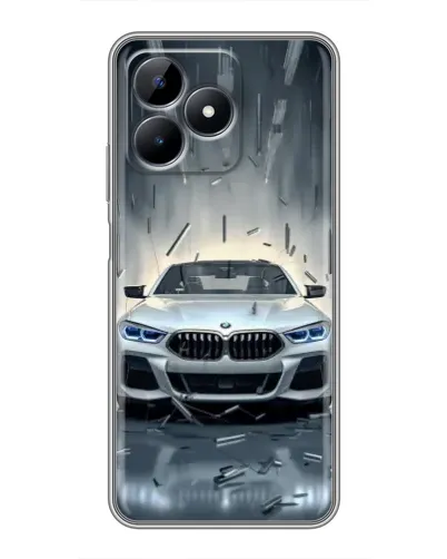 Чехол для Realme Note 50 с картинкой «BMW в свете фар»