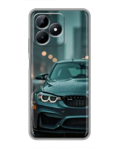 Чехол для Realme Note 50 с картинкой «BMW в огнях города»