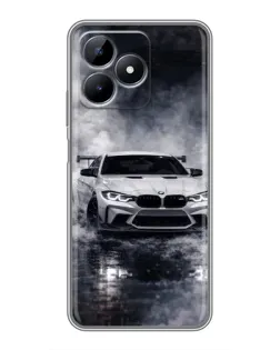 Чехол для Realme Note 50 с картинкой «BMW сквозь туман»