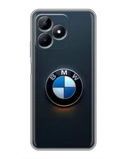 Чехол для Realme Note 50 с картинкой «Логотип BMW — минимализм»