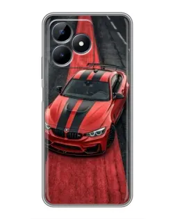 Чехол для Realme Note 50 с картинкой «BMW на красной дорожке»