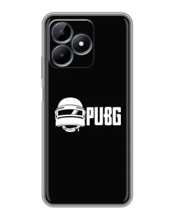 Чехол для Realme Note 50 с картинкой «PUBG — классический лого»