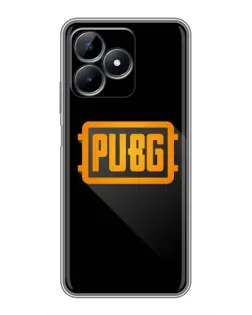 Чехол для Realme Note 50 с картинкой «PUBG — рамка лого»