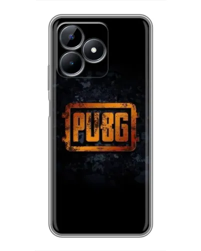 Чехол для Realme Note 50 с картинкой «PUBG — золотой логотип»
