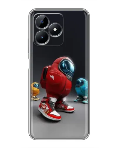 Чехол для Realme Note 50 с картинкой «Among Us — 3D стиль»