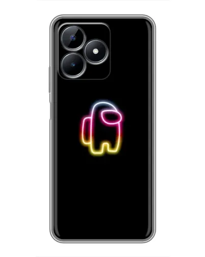 Чехол для Realme Note 50 с картинкой «Among Us градиент»