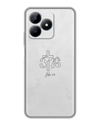 Чохол для Realme Note 50 з картинкою «Івана 3:16 Хрест»