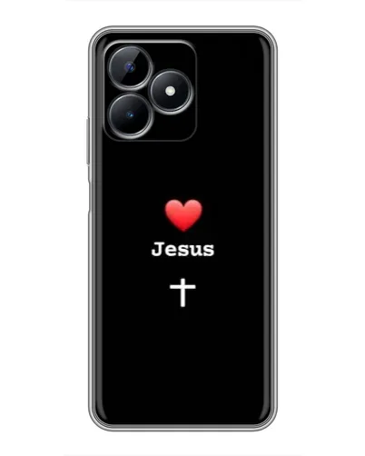 Чохол для Realme Note 50 з картинкою «Серце - Jesus»