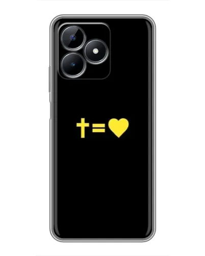 Чохол для Realme Note 50 з картинкою «Серце та Хрест»