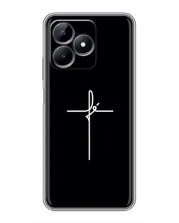 Чехол для Realme Note 50 с картинкой «Тонкий крест»