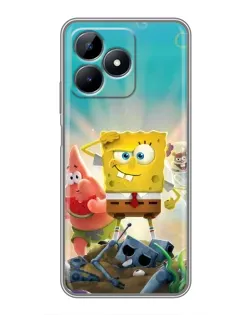 Чохол для Realme Note 50 з картинкою «Спанч Боб переможець»