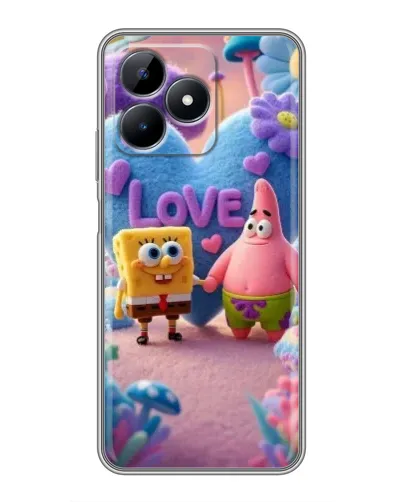 Чохол для Realme Note 50 з картинкою «Губка Боб Патрік»