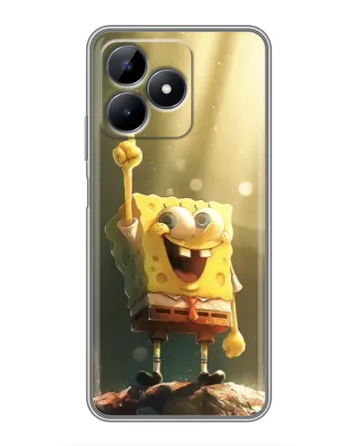 Чохол для Realme Note 50 з картинкою «Сяючий Спанч Боб»