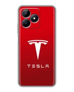Чехол для Realme Note 50 с картинкой «Tesla Red Classic»