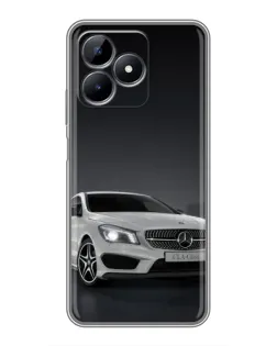 Чехол для Realme Note 50 с картинкой «Mercedes AMG GT Silver»