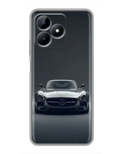 Чехол для Realme Note 50 с картинкой «Mercedes на черном»