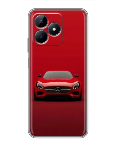 Чехол для Realme Note 50 с картинкой «Красный Mercedes AMG»
