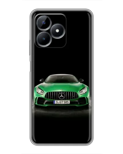 Чехол для Realme Note 50 с картинкой «Mercedes — неоновый лого»