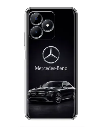 Чехол для Realme Note 50 с картинкой «Mercedes — решетка радиатора»