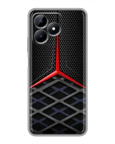 Чехол для Realme Note 50 с картинкой «Mercedes Carbon Grid»