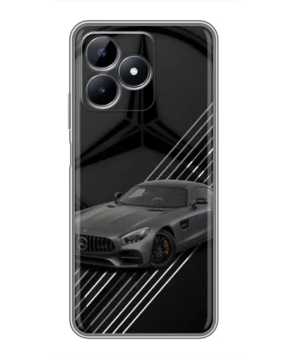 Чехол для Realme Note 50 с картинкой «Mercedes AMG — графика»