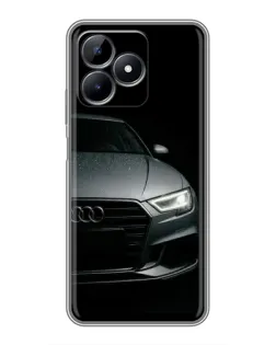 Чехол для Realme Note 50 с картинкой «Audi — детализация кузова»