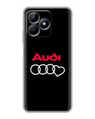 Чехол для Realme Note 50 с картинкой «Логотип Audi Heart»