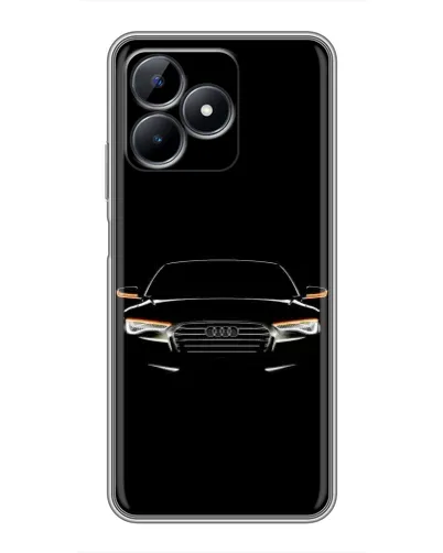 Чехол для Realme Note 50 с картинкой «Audi — ночной контур»