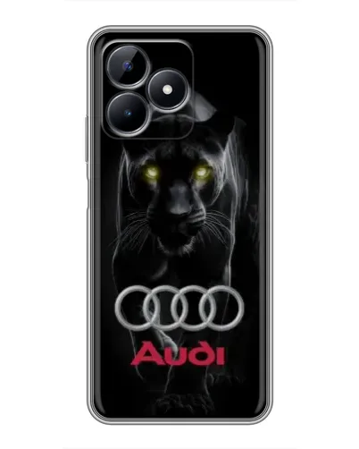 Чехол для Realme Note 50 с картинкой «Пантера и Audi»
