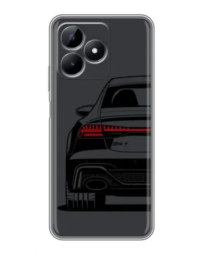Чехол для Realme Note 50 с картинкой «Задняя часть Audi — арт»