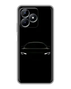 Чехол для Realme Note 50 с картинкой «Взгляд Audi в темноте»