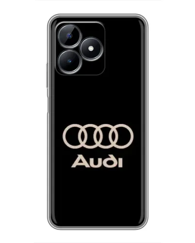Чехол для Realme Note 50 с картинкой «Audi — золотой логотип»