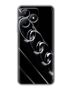 Чехол для Realme Note 50 с картинкой «Audi — абстрактные кольца»