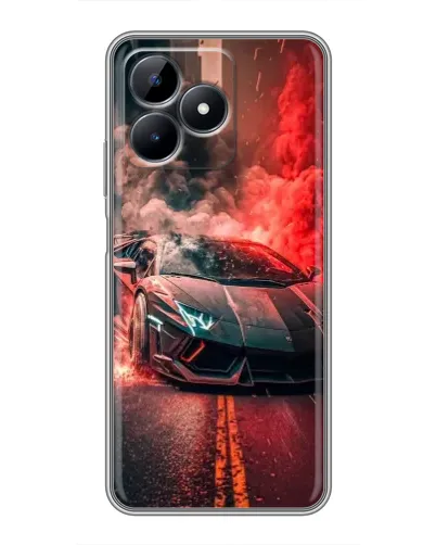 Чехол для Realme Note 50 с картинкой «Lamborghini красный дым» Чехол для Realme Note 50 с картинкой «Lamborghini красный дым»