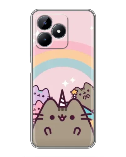 Чехол для Realme Note 50 с картинкой «Единорог Pusheen»