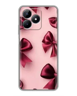 Чохол для Realme Note 50 з картинкою «Бордовий атлас»