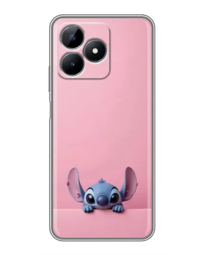 Чехол для Realme Note 50 с картинкой «Stitch выглядывает»