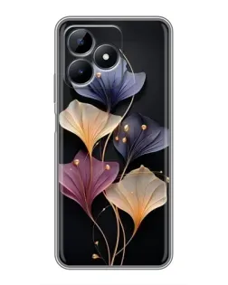 Чехол для Realme Note 50 с картинкой «Лиловые цветы грации»