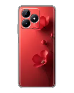 Чехол для Realme Note 50 с картинкой «Маковые соцветия»