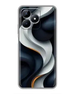 Чохол для Realme Note 50 з картинкою «Об'ємні чорно-білі стрічки» Чохол для Realme Note 50 з картинкою «Об'ємні чорно-білі стрічки»