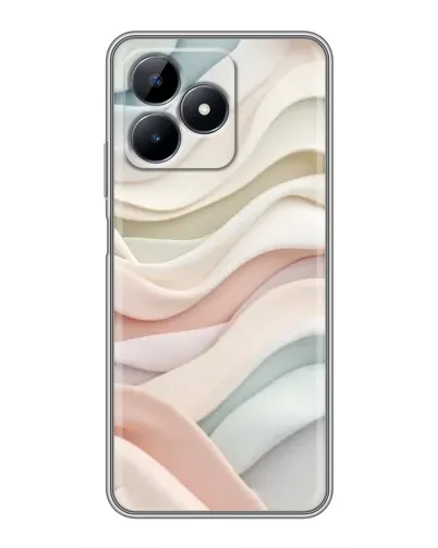Чохол для Realme Note 50 з картинкою «Пастельні ніжні хвилі»