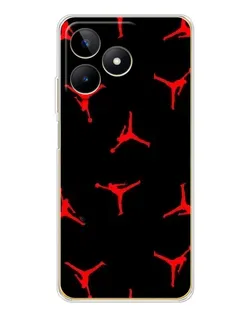 Чохол для Realme Note 60 з картинкою «Jordan Red Pattern» Чохол для Realme Note 60 з картинкою «Jordan Red Pattern»