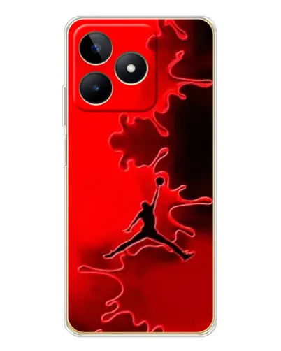 Чехол для Realme Note 60 с картинкой «Jordan Red Smoke»