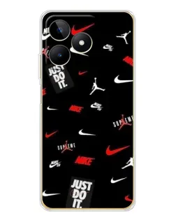 Чехол для Realme Note 60 с картинкой «Nike Mix Pattern»