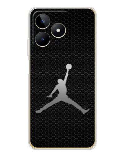 Чехол для Realme Note 60 с картинкой «Jordan Dark Carbon»