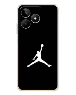 Чехол для Realme Note 60 с картинкой «Jordan Silhouette»