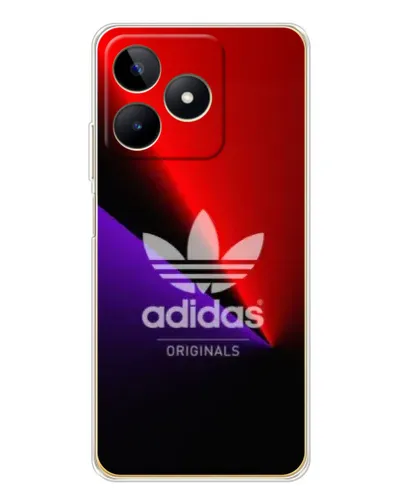 Чехол для Realme Note 60 с картинкой «Adidas Red Neon»