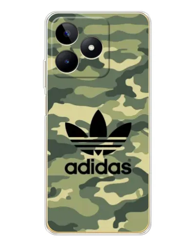 Чехол для Realme Note 60 с картинкой «Милитари стиль Adidas»